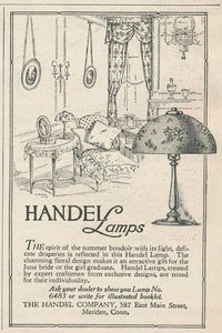 Magazine Ad - 1917 - Handel Lamps - Handel Co., Meriden, CT - (#3) - Picture 1 of 1