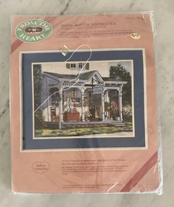 Vintage 1987 Pearl Lowther Slobodian "Bass River Antiques" Crewel Embroidery Kit - Picture 1 of 10