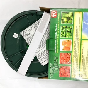 Topsy Turvy Upside Down Hanging Tomato Planter no Weeding Caging Staking As Seen - Picture 1 of 9