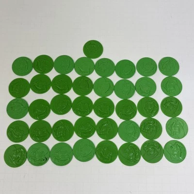 41 Leapfrog Bingo Game Green Replacement Bingo Chips Plastic - Image 1 of 4