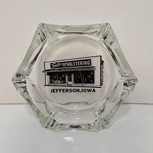 Vintage Smith's Polster Jefferson, Iowa IA Glas Aschenbecher - Bild 1 von 5