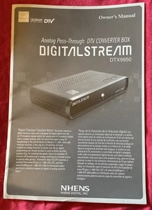 30 Page Owner’s Manual For NHENS DIGITAL STREAM DTX9950 Digital TV Converter Box - Picture 1 of 3