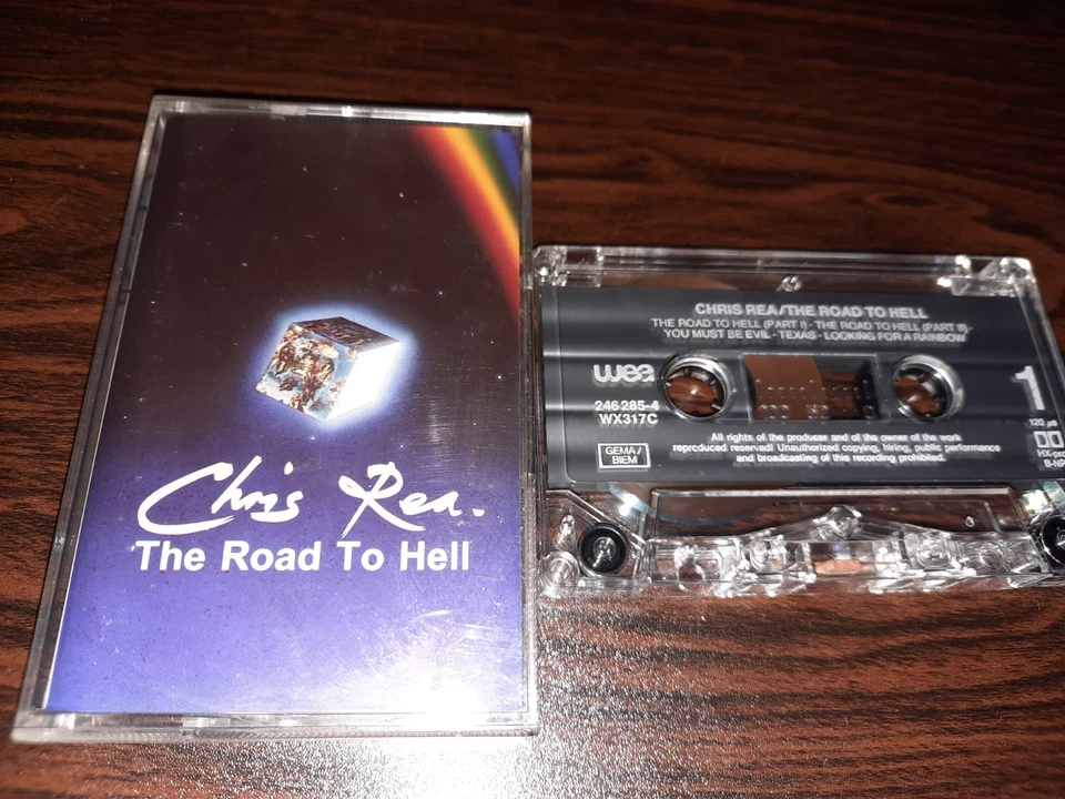 CHRIS REA - THE ROAD TO HELL - CASSETTE TAPE ALBUM 1989 — 第 1/1 张图片