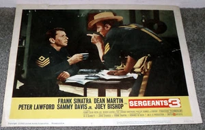 SERGEANTS 3 original lobby card DEAN MARTIN/FRANK SINATRA 11x14 movie poster - Picture 1 of 1