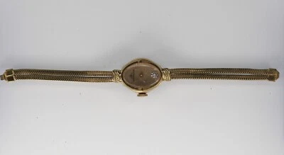 Wittnauer Uhr Vintage Damen Mechanische Edelstahl St Gold Wasser Res - Bild 1 von 4