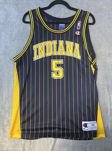 Vintage Champion Indiana Pacers #5 Jalen Rose Jersey - Size 44 (Large) - Picture 1 of 11