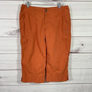 The North Face Pants Capri Cropped Hiking Outdoors Womens Size 10 Orange. - Picture 1 of 12