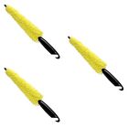3 Pieces Car Wheel Cleaning Brush Cleaner Tool Shine Multifunction