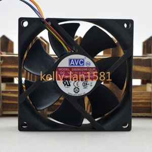 100% Test 1pc AVC DS08025R12UP 12V 0.7A 8CM 8025 4-wire Cooling Fan - Picture 1 of 2