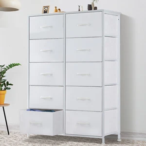 ZUNMOS 10 Drawer Dresser Sturdy Organizer Storage for Bedroom Closet Nursery - Picture 1 of 12