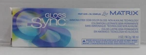Matrix GLOSS SYNC Ammonia-Free Non Alkaline Demi Hair Color Gloss ~U Pick~ 2 oz. - Picture 1 of 3