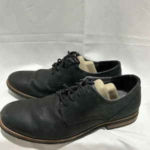 RockPort Leather Dress Shoes Mens Size 12 Black Truteck Lace up - Picture 1 of 8