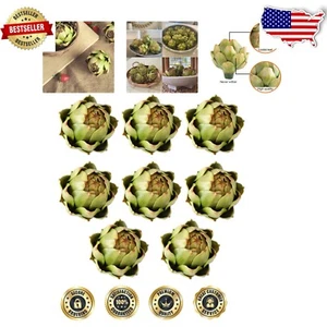 Set of 8 Large Faux Artichokes - Perfect for Weddings and Festive Decor - Picture 1 of 7