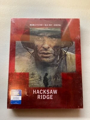 HACKSAW RIDGE Steelbook (4K UHD + Blu-ray + Digital) Brand New/Sealed - image 1 of 2
