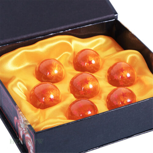 7pcs JP Anime Dragon Ball Z Stars Crystal 35mm Ball Collection Set With Gift Box