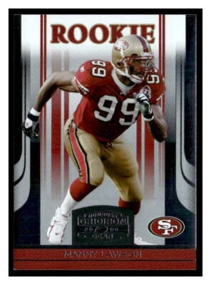 2006 Donruss Gridiron Gear #172 Manny Lawson Gold Holofoil X's #/100 - Image 1 of 2