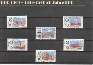 DDR 1969 Satz komplett "20 Jahre DDR" 1495-1506 gestempelt - Bild 1 von 2