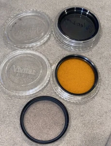 Vintage Tiffen 49mm Polarizer + SKY 1A + Vivitar 85A Filters *Lot of 3-pcs *EX++ - Picture 1 of 12