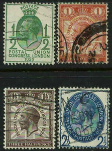 Great Britain Scott #205 - #208 Complete Set of 4 Used - Picture 1 of 1