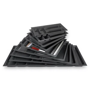 Besteckeinsatz ORGA-BOX I Schwarzgrau für Blum Tandem- / Modern Box 300-1200 mm - Bild 1 von 28