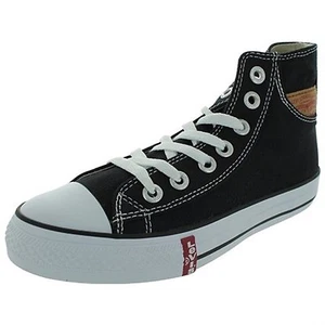 LEVIS 531833-01A BUCK HI Jr's (M) Negro Lona Skate Top Zapatos - Imagen 1 de 5