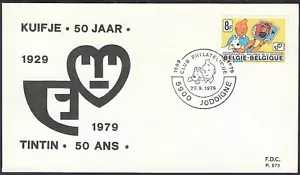 Belgium 1979 - FDC -Fisrt Day Cover. Theme: Tintin 50 Years....(VG) MV-17230 - Picture 1 of 2