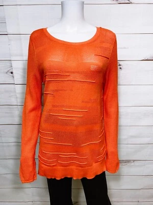 Suéter para mujer Calvin Klein talla M naranja manga larga Foto 1 de 4
