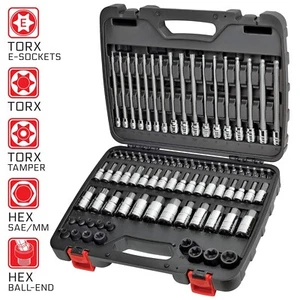 CARBYNE 84 Piece Master Hex & Torx Bit Socket Set | SAE & Metric - Picture 1 of 6
