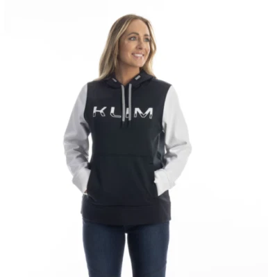 KLIM Sample Women's Petrol Pullover Hoodie -Size MD- Black-White Foto 1 de 4