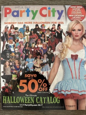 Extremely Rare 2010 Party City Catalog Insert Halloween Vintage Rare!! - Image 1 of 4
