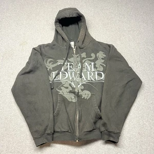 Vintage Twilight Women’s Size Small Team Edward Bella Swan Full Zip Hoodie Black - Picture 1 of 8