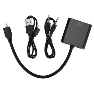 Câble Adaptateur Micro- Vers VGA Convertisseur VidéO 1080P avec Prise Audio6171 - Afbeelding 1 van 7