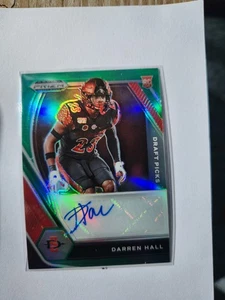 2021 Panini Prizm Draft Picks #DPA-DHA Darren Hall RC AUTO (green) - Picture 1 of 3