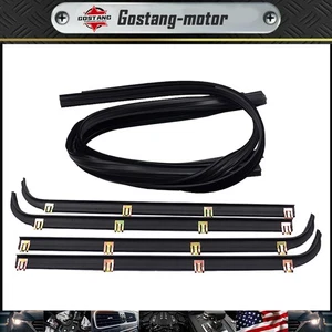 Window Sweep/Run Channel Weatherstrip 6pcs New For 1987-1997 Ford Pickup Truck - Bild 1 von 13