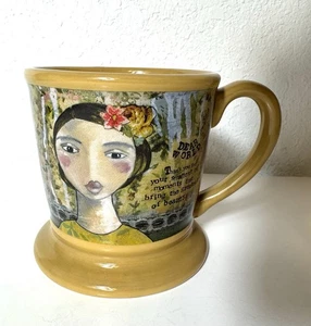 Kelly Rae Roberts Dear World Thankful 2012 Coffee Mug Demdaco - Picture 1 of 9