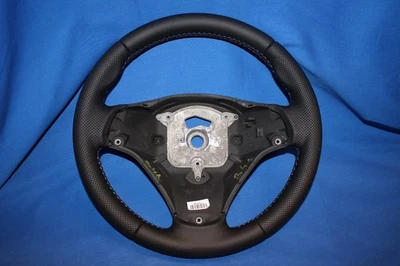 ORIGINAL LENKRAD LEDERLENKRAD BMW E90 E91 E87 E92 E93 M PAKET  NEU BEZOGEN B41 - Bild 1 von 4