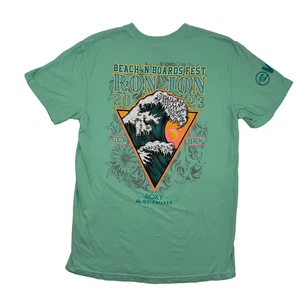 Brandneu Ron Jon Herren Small T-Shirt Mintgrün Baumwolle Strand Fest Kakao Strand - Bild 1 von 9