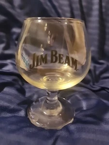 Jim Beam Bourbon Whiskey Stemmed Small Snifter Glass 4" - Picture 1 of 4