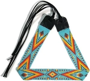 Beaded Hat Band Native American Style Southwestern Cowboy Rode Handmade hatband - Picture 1 of 8