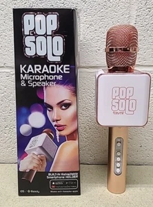 Micrófono y Altavoz Karaoke Bluetooth Oro Rosa Tzumi Pop Solo - IOS / Android - Imagen 1 de 7