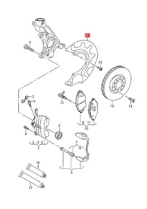 Genuine VW Atlas Cross Sport Cover Plate For Brake Disc Left 3QF615311A - Picture 1 of 1