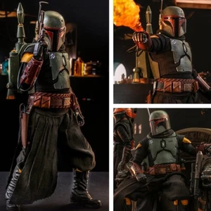 Star Wars The Mandalorian Boba Fett Repaint Armor 1:6 Figur Hot Toys TMS055 OVP - Picture 1 of 22