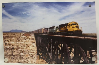 Santa Fe Train Crossing Canyon Diablo Bridge Winslow Arizona Poster 20" x30"  TF - Image 1 of 4