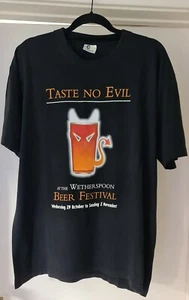 Wetherspoon's Vintage 'Taste No Evil' Beer Festival Event Promo T Shirt - XL - Picture 1 of 4