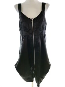 Ichi T. M Negro Longitud hasta la rodilla Vestido lápiz Sin mangas Bolsillos - Imagen 1 de 5