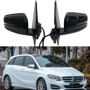 Folding Car Side Door Mirror Pair for Mercedes Benz B Class W246 B180 B200 B250 - Picture 1 of 8