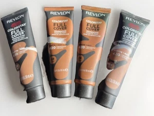 Revlon Colorstay Full Cover Matte Foundation- Mahogany 420 matte.  Lot Of 4 - Picture 1 of 2