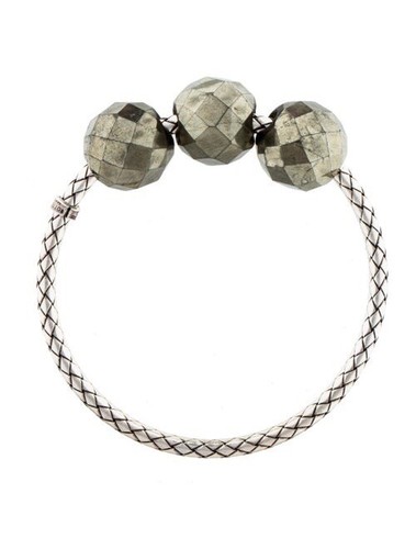 Bracciale Braccialetto Perline Pirite Bottega Veneta