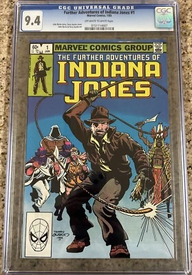 Otras aventuras de Indiana Jones #1 CGC 9.4 1983 Marvel - Envío gratuito Foto 1 de 4