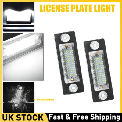 For VW Transporter T5 Golf MK5 Caddy MK3 2X Number Plate Lamp Light Bulb Holder - Image 1 of 4